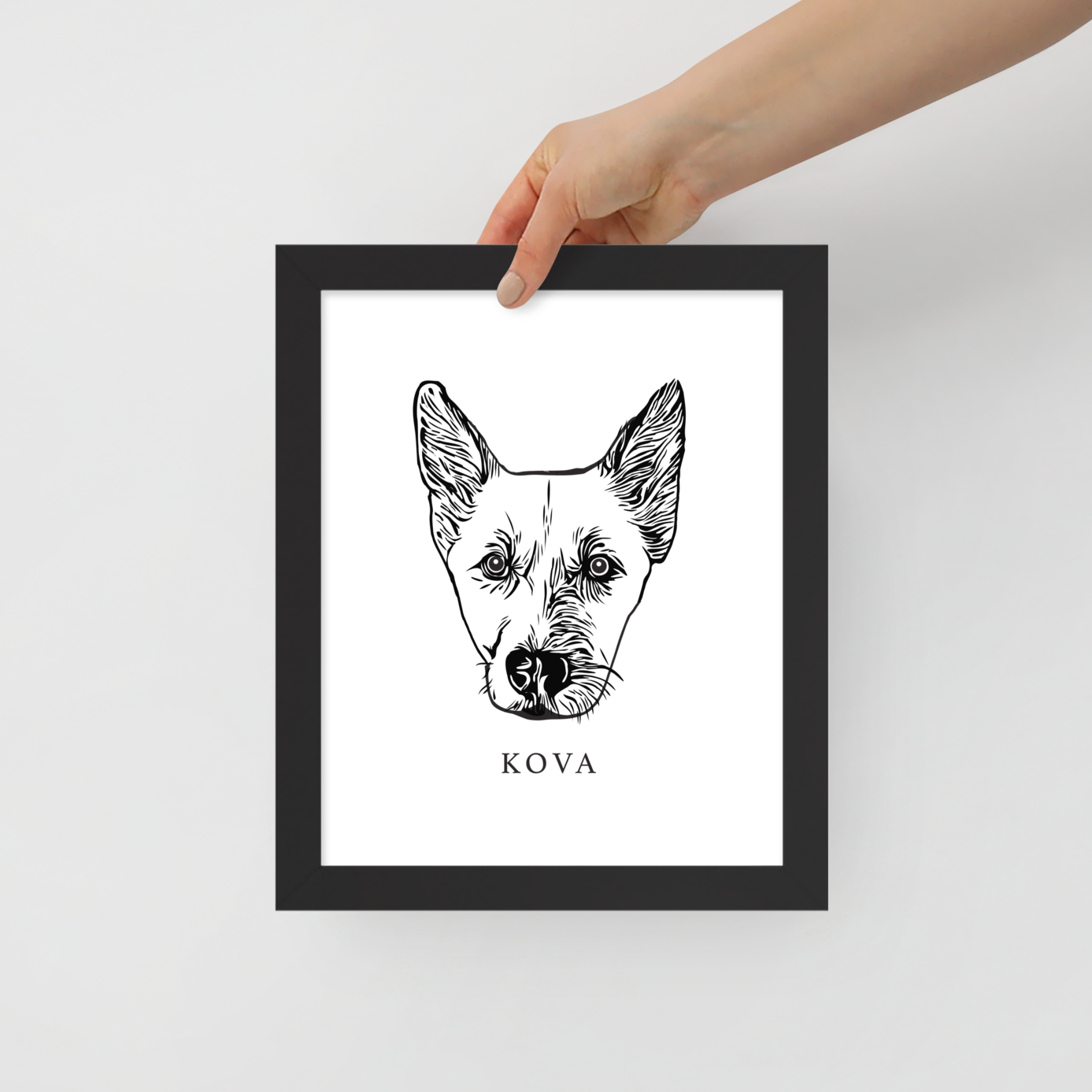 Hot Animal portrait framed